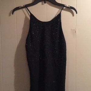 Black sequined dress